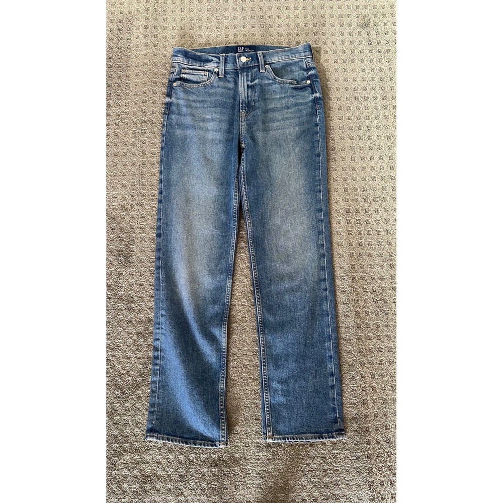 Gap 90s Straight Jeans 6/28 Regular Medium Blue Excellent